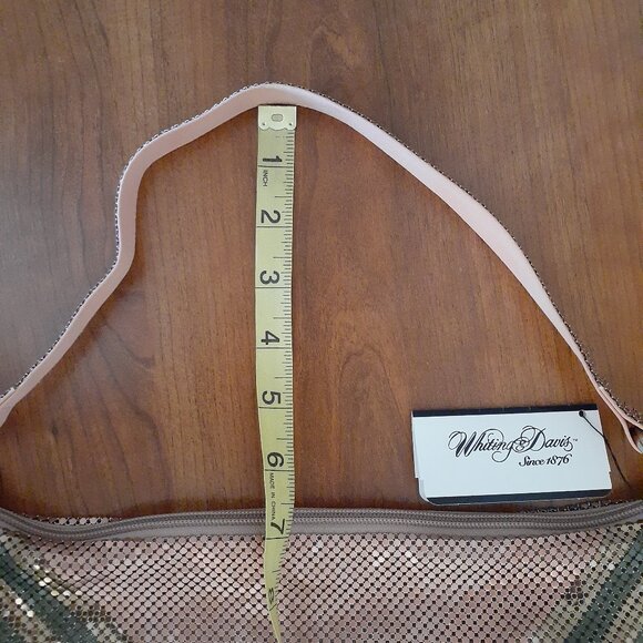 Whiting and Davis Bronze Mesh Shoulder Bag NWT - Picture 12 of 12